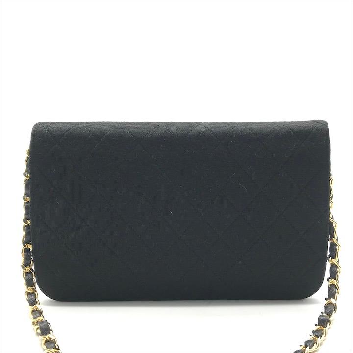 良品 CHANEL シャネル ココマーク マトラッセ コットン チェーン ショルダー バッグ ブラック レディース プッシュロック k7208 良品 CHANEL シャネル ココマーク マトラッセ コットン チェーン
