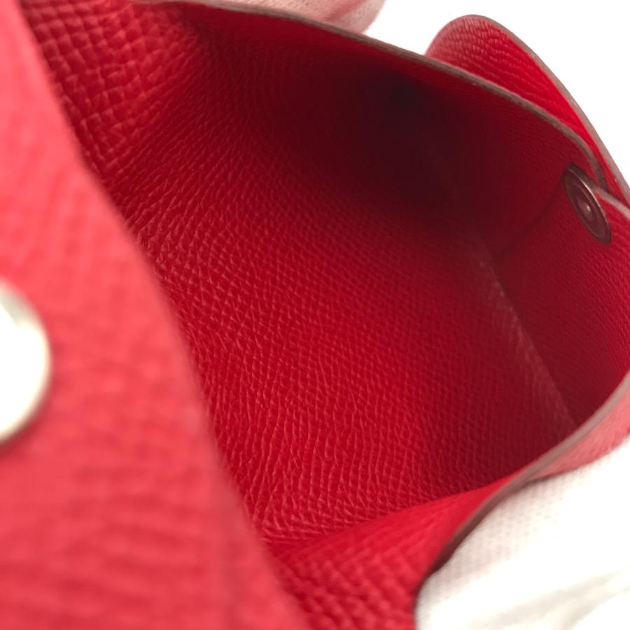 HERMES エルメス バスティア エブリン レッド シカク R 刻印 HERMES エルメス バスティア エブリン レッド シカク R 刻印