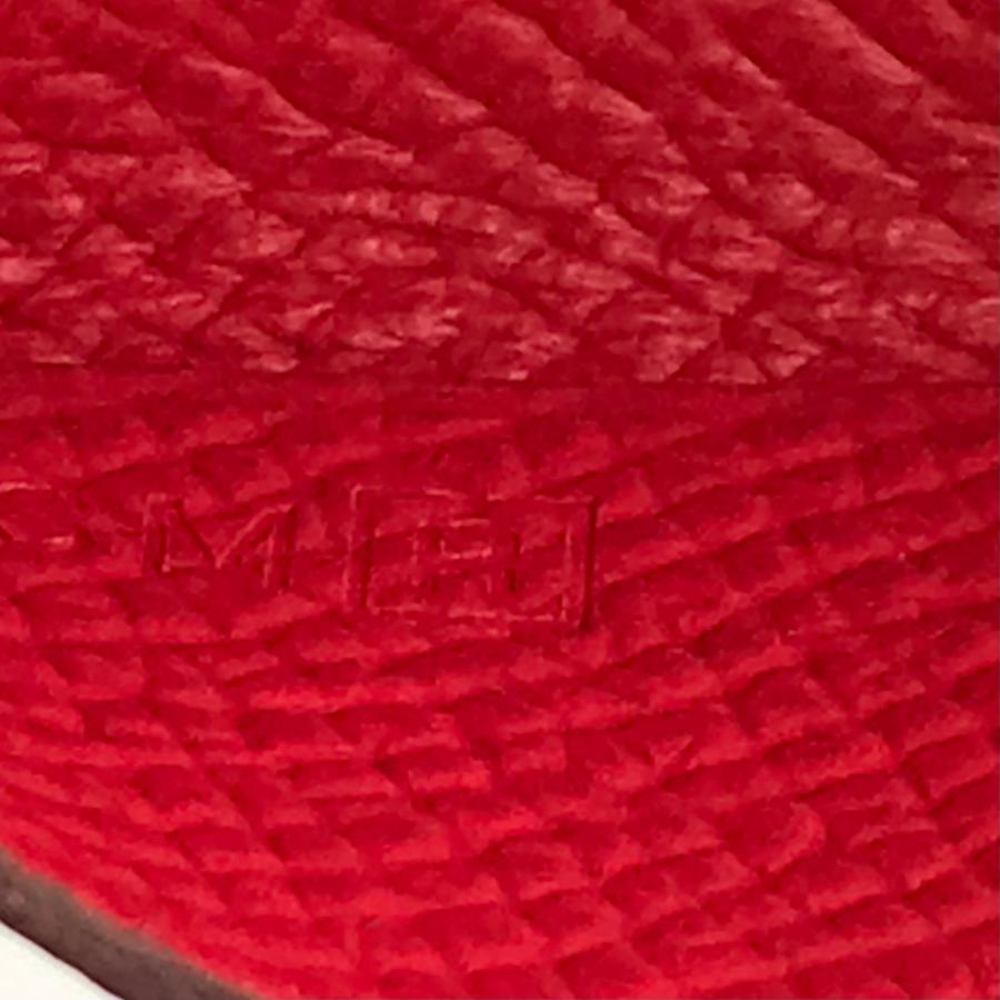 HERMES エルメス バスティア エブリン レッド シカク R 刻印 HERMES エルメス バスティア エブリン レッド シカク R 刻印