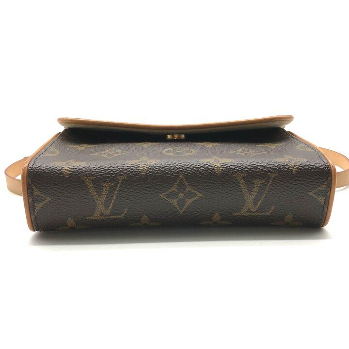 美品 LOUIS VUITTON ルイヴィトン ポシェット フロランティーヌ モノグラム ボディ バッグ PVC レザー ユニセックス ブラウン k7760_2