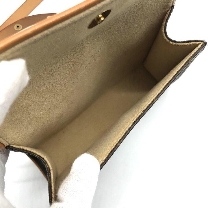美品 LOUIS VUITTON ルイヴィトン ポシェット フロランティーヌ モノグラム ボディ バッグ PVC レザー ユニセックス ブラウン k7760_7