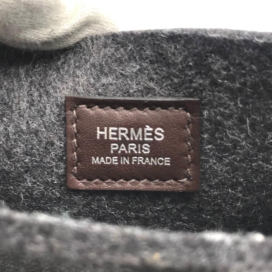 Hermes エルメス エブリン TPM フェルト SV金具 U刻印 ショルダー バッグ グレー k995｜brand-msfam555｜08