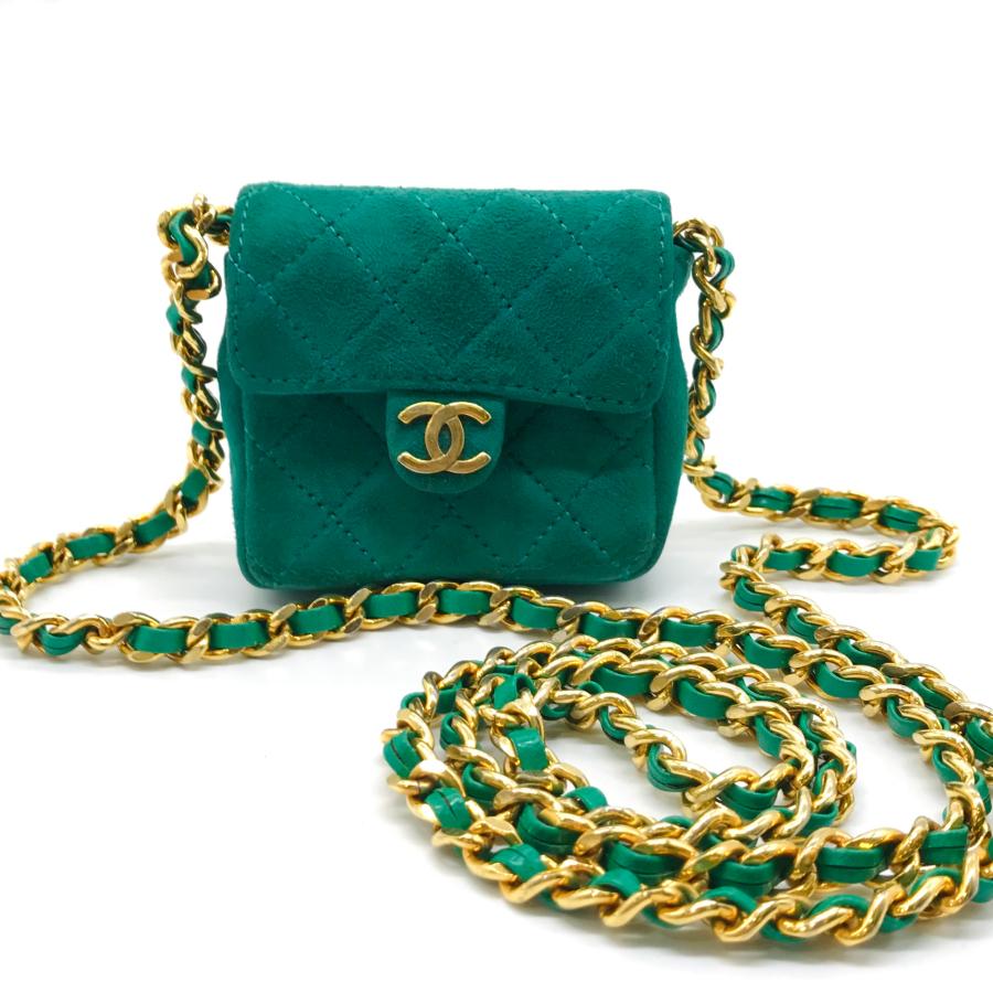 CHANEL（シャネル） スエード ミニミニ チェーン ショルダー バッグ