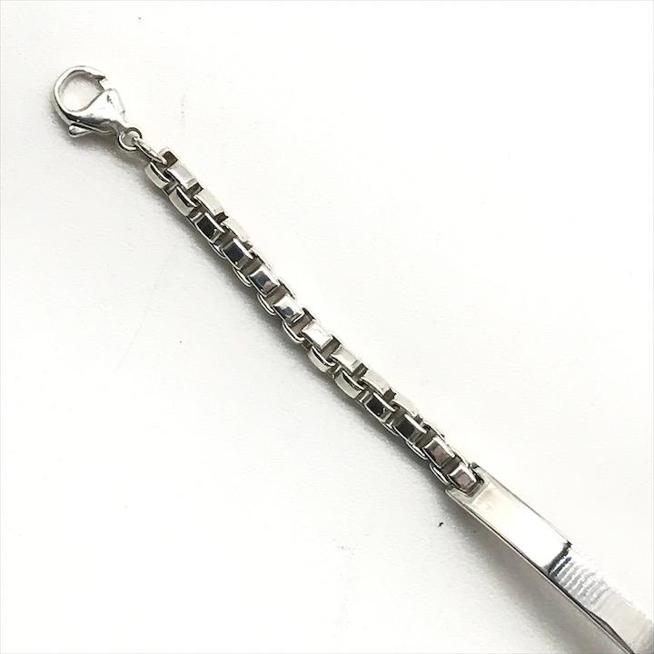 美品 Tiffany＆Co. ティファニー ベネチアンリンクID ブレスレット