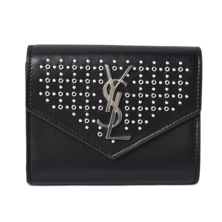 驚きの値段 サンローラン ミニ財布 折財布 Ysl Saintsaint Laurent 3つ折り財布 モノグラム サンローラン スタッズ ブラック 1225 635 03 Import Shop P I T 通販 Yahoo ショッピング お歳暮 Nuevo Canecaspulido Com