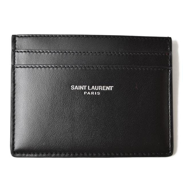 通販 イヴ サンローラン YSL 名刺入れ カードケース 二つ折り レザー