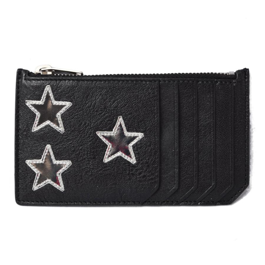 Yves Saint Laurent（イヴ・サンローラン） サンローラン コインケース/カードケース SAINT LAURENT シップポーチ スター  レザー ブラック/シルバー YSL爆買 : Import shop P.I.T. - 通販 - Yahoo!ショッピング