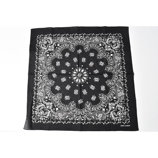 サンローラン バンダナ/スカーフ SAINT LAURENT スクエアバンダナ ...