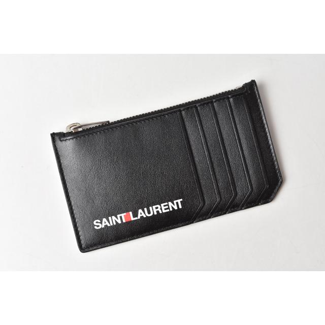 サンローラン コインケース/カードケース YSL SAINT LAURENT シップポーチ カーフレザー ブラック 458589｜brand-pit｜02