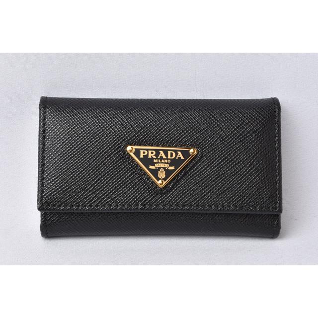 プラダ キーケース/キーホルダー  PRADA 6連 1PG222 SAFFIANO TRIANGLE/型押しレザー NERO/ブラック アウトレット｜brand-pit｜03