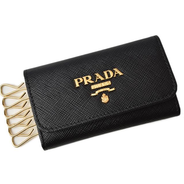 プラダ キーケース/キーホルダー PRADA 6連 1PG222 SAFFIANO METAL/型 