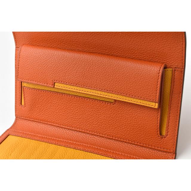 TOD'S トッズ 財布 三つ折り 長財布 レザー ブラウン/オレンジ TOD'S トッズ 財布 三つ折り 長財布 レザー ブラウン/オレンジ