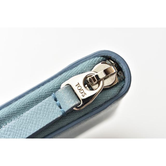 TOD'S トッズ 財布 長財布 ラウンドファスナー式 レザー ライト TOD'S トッズ 財布 長財布 ラウンドファスナー式 レザー ライト