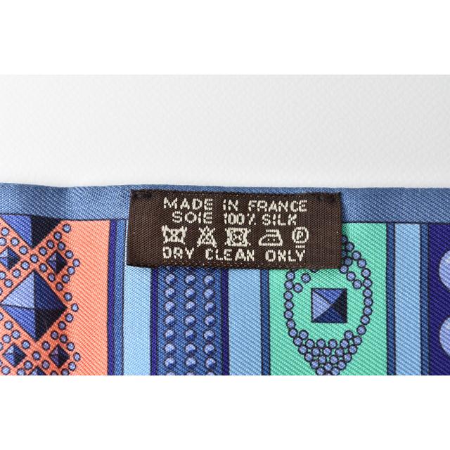 エルメス ツイリー  シルク ピンク ブルー スカーフ バンダナ/スカーフ 通販卸値