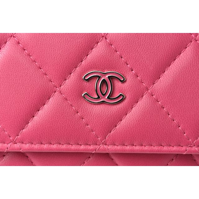 キャビアスキン シャネル チェーンウォレット/ショルダーバッグ/長財布