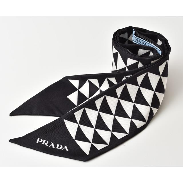 プラダ スカーフ PRADA シルクツイル プリントツイル スカーフ