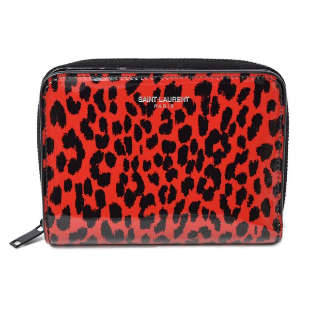 SAINT LAURENT レオパード柄 二つ折り財布 SAINT LAURENT レオパード柄