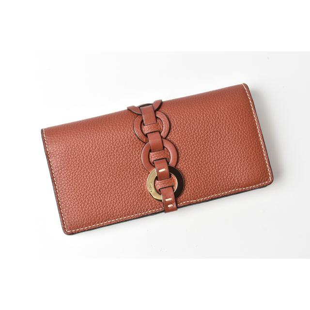 未使用　Chloe クロエ ダリル レザー長財布 ブラウン　茶　箱袋付き Chloe クロエ 財布/長財布 財布 DARRYL/ダリル SEPIA BROWN