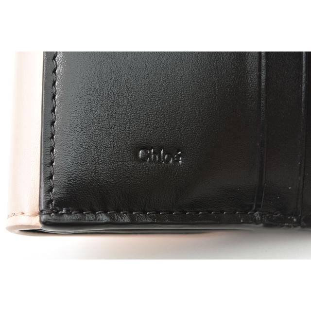 クロエ ミニ財布/ミニウォレット Chloe 財布 KIKI スモールパース/ウォレット ブラック/ベージュ爆買の画像