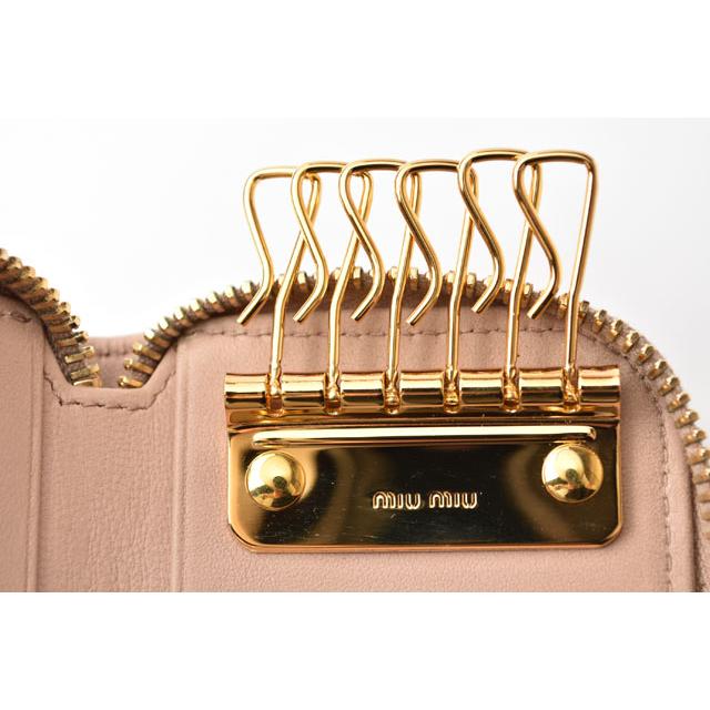 miu ミュウミュウ キーケース miumiu 6連 MATELASSE/マテラッセ miu ミュウミュウ キーケース miumiu 6連 MATELASSE/マテラッセ