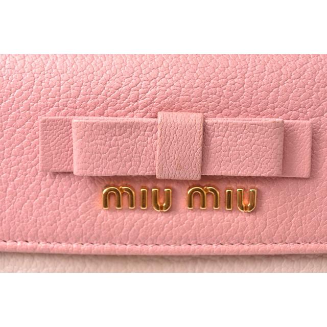 miu miu（ミュウミュウ） 財布 長財布 5M1109 MADRAS/マドラス ゴート