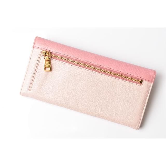 miu ミュウミュウ 財布 miumiu 長財布 5M1109 MADRAS/マドラス ゴート  