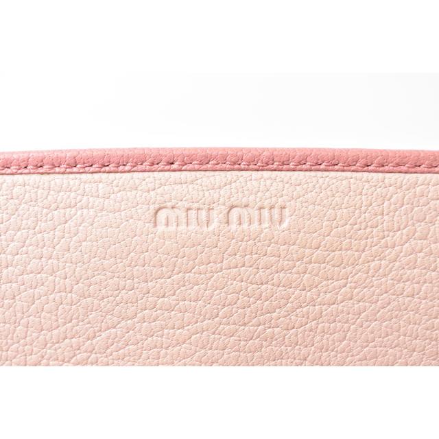 miu miu（ミュウミュウ） 財布 長財布 5M1109 MADRAS/マドラス ゴート