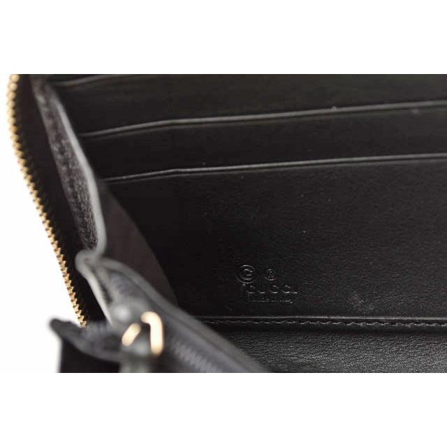 グッチシマ グッチ 財布 GUCCI 長財布 マイクログッチシマ ブラック