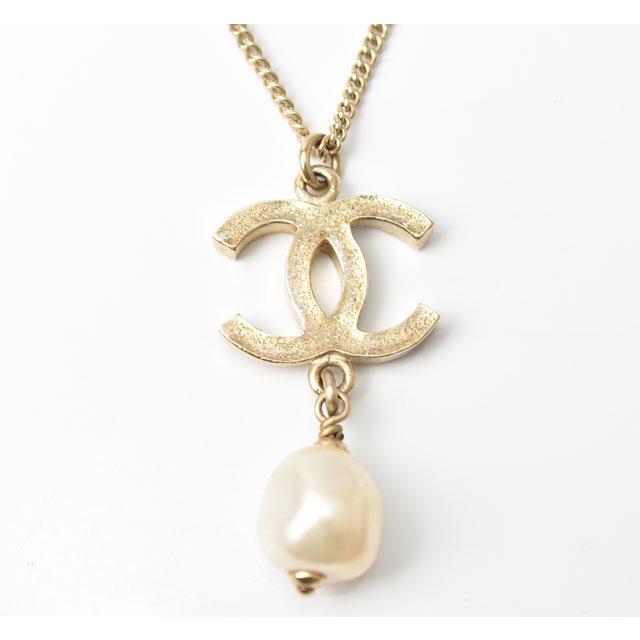 CHANEL ネックレス ココマーク ゴールド ストーン パール CHANEL（シャネル） ネックレス/ペンダント ココマーク/ラインストーン