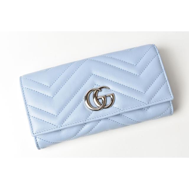 グッチ　GUCCI　GGマーモント　コンチネンタルウォレット　長財布 GUCCI グッチ GG マーモント レザー コンチネンタル ウォレット 長財布