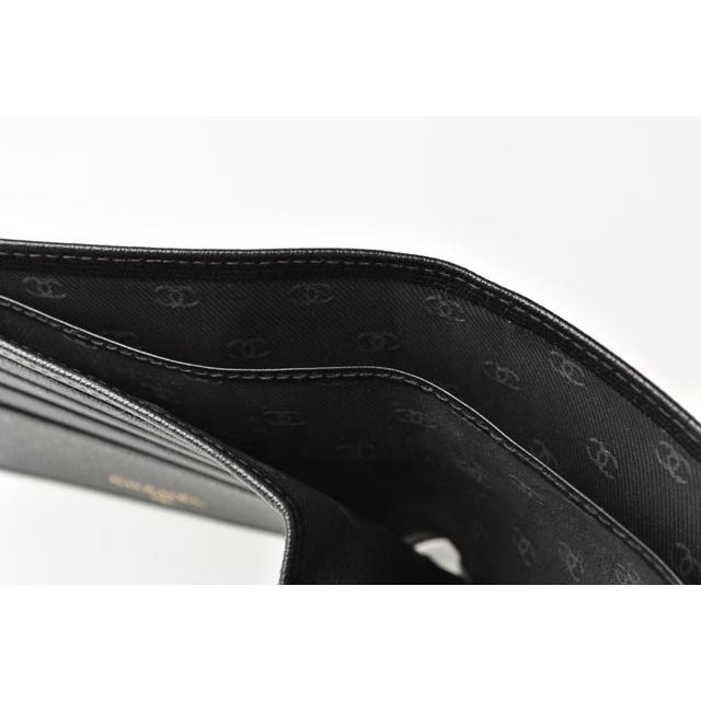 キャビアスキン シャネル 財布 メンズ向け CHANEL 二つ折/折財布 キャビアスキン シャネル 財布 メンズ向け CHANEL 二つ折/折財布