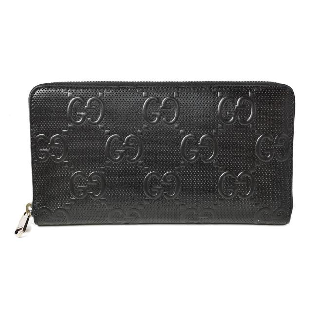 GGキャンバス グッチ 財布 男女兼用 GUCCI ラウンドファスナー財布/長