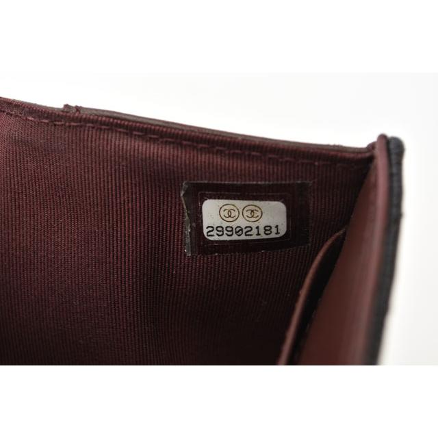 シャネル コインケース/ミニ財布 CHANEL コンパクトウォレット/A84401/3つ折り財布 キャビアスキン クラシック A84401 ブラック爆買の画像