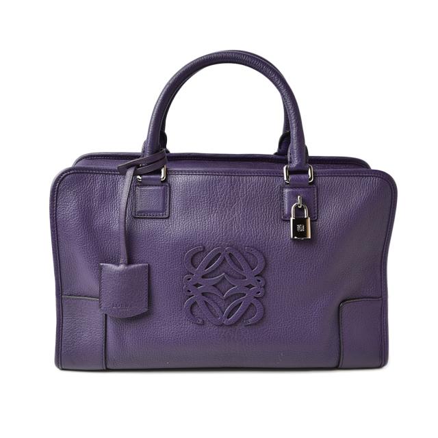 ロエベ ハンドバッグ LOEWE アマソナ36/AMAZONA 36 ダークパープル 