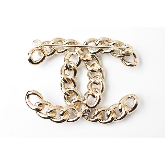 CHANEL シャネル ココマーク ラインストーン ピンブローチ ゴールド CHANEL（シャネル） ブローチ ピンブローチ ココマーク/ラインストーン