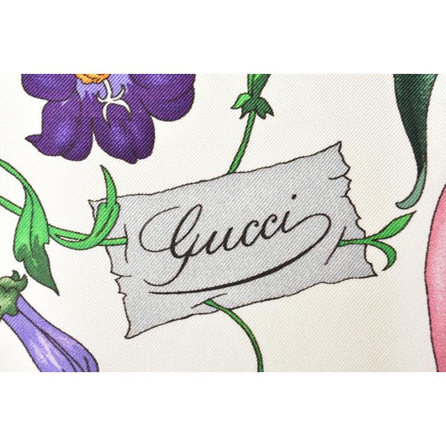 GUCCI（グッチ） スカーフ 大判スカーフ フローラプリント ピンク