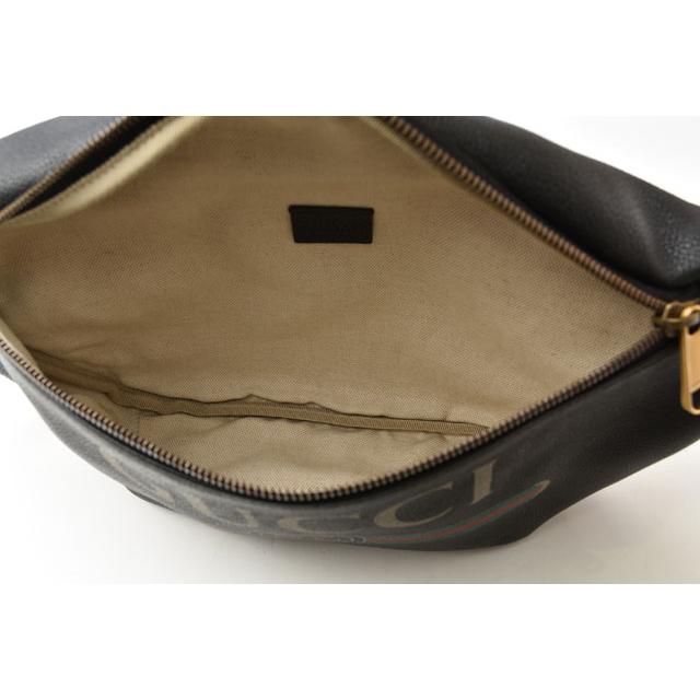 GUCCI グッチ ウエストポーチ/ボディバッグ グッチプリント レザー 