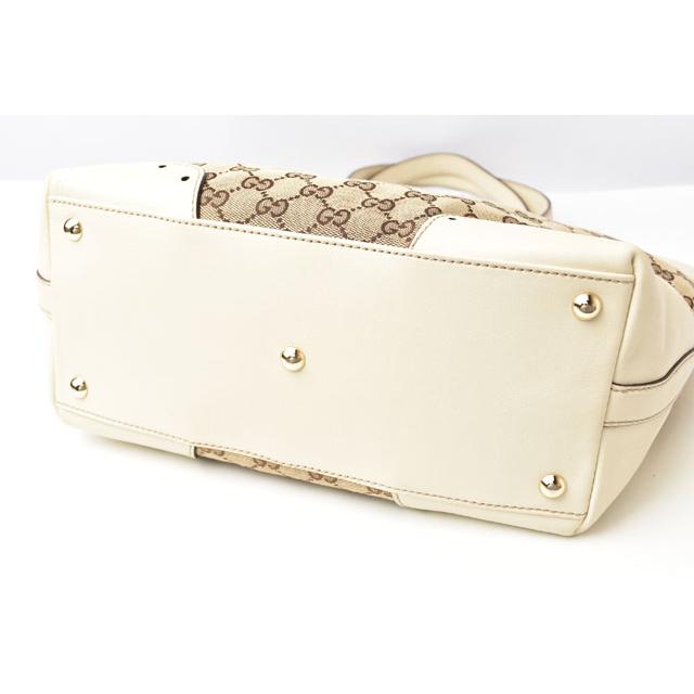 GG グッチ トートバッグ GUCCI ロゴプレート GGブラウン/ベージュ