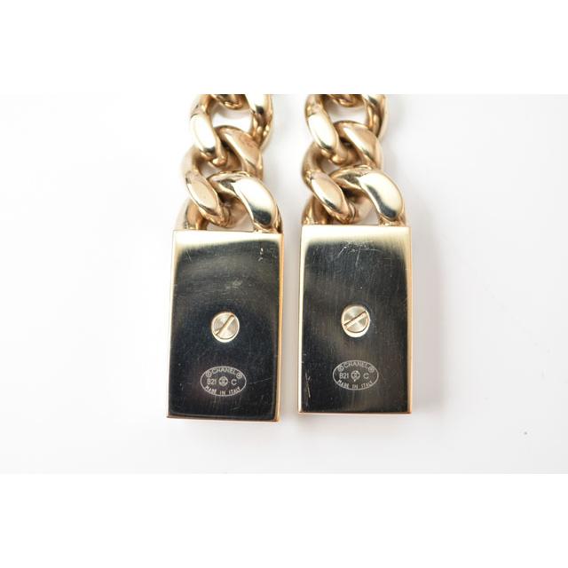 CHANEL シャネル スイング ココ ラインストーン ピアス ゴールド CHANEL（シャネル） ピアス スイングピアス CCマーク/ココ ライン