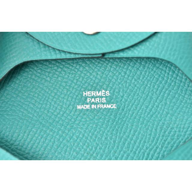 【箱付き美品】HERMES バスティア ケース ターコイズ HERMES（エルメス） コインケース/小銭入れ バスティア ヴォーエプソン