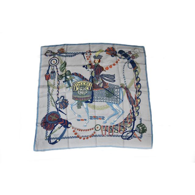 HERMES エルメス スカーフ カレ90 シルクツイル LE TIMBALIER HERMES エルメス スカーフ カレ90 シルクツイル LE TIMBALIER