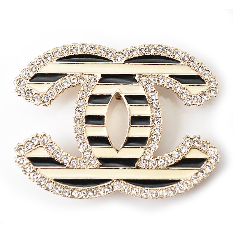 CHANEL（シャネル） ブローチ ピンブローチ ココマーク/ストライプ