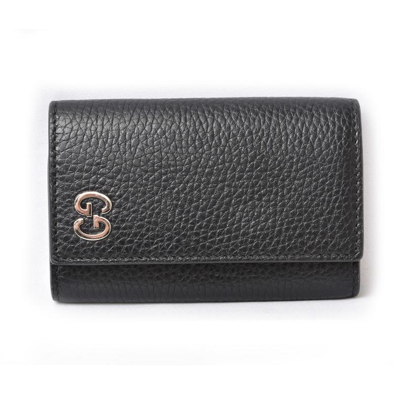 GUCCI グッチ キーケース/キーホルダー 6連 レザー GGロゴ ブラック  