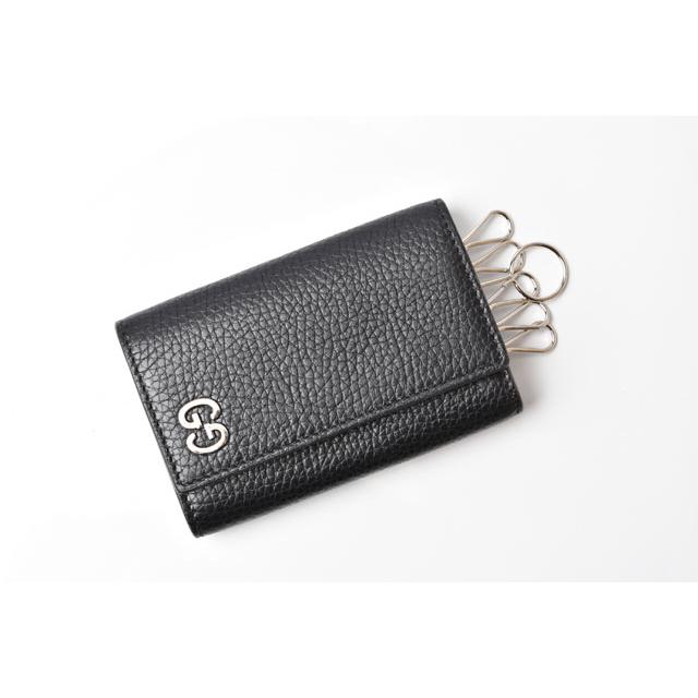 GUCCI グッチ キーケース/キーホルダー 6連 レザー GGロゴ ブラック  