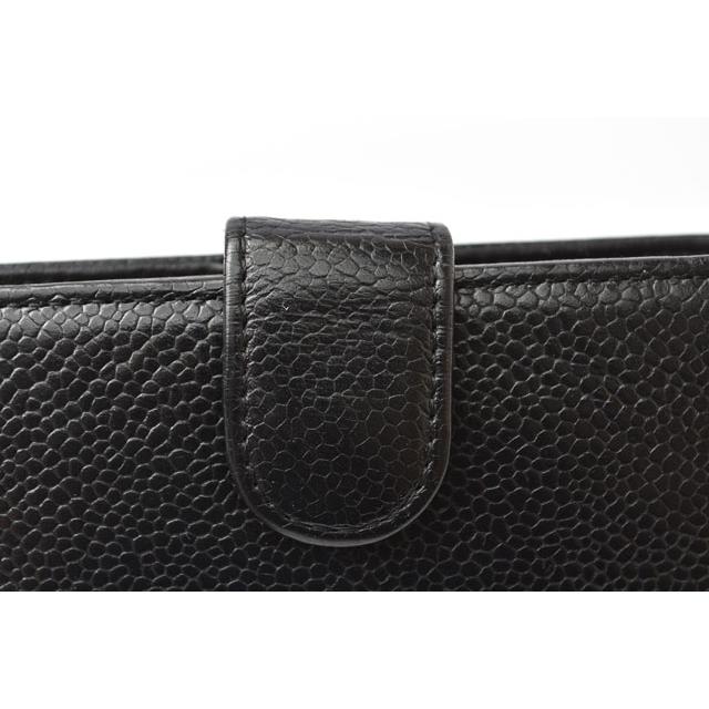 キャビアスキン シャネル 財布 中古 CHANEL がま口式 2つ折/財布 キャビアスキン シャネル 財布 中古 CHANEL がま口式 2つ折/財布