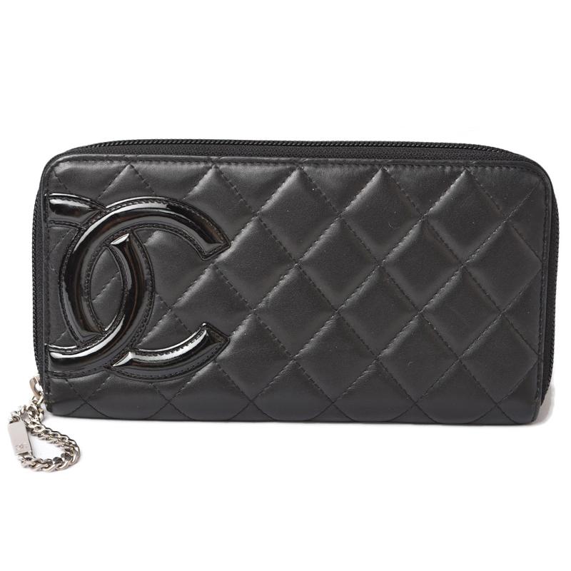 CAMBON シャネル 財布 CHANEL カンボンライン A50078 ラウンド