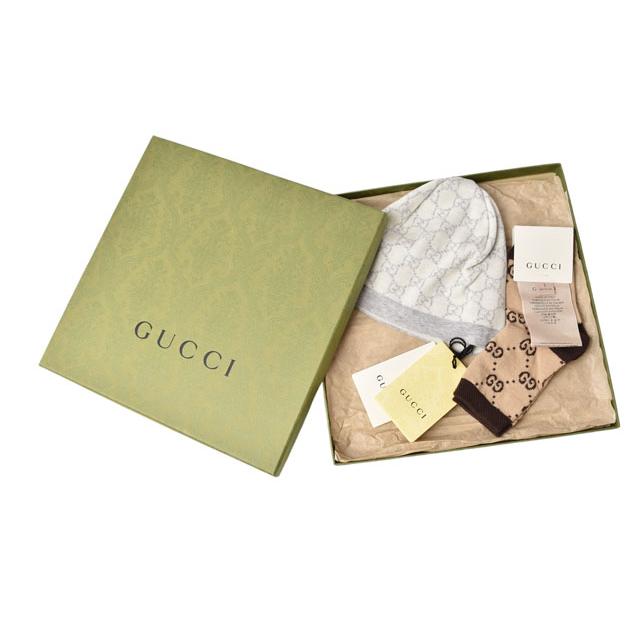 GUCCI グッチ ベビー ブランケットGG柄 ニット帽 TORY BURCH（トリーバーチ） グッチ ベビー ニット帽/靴下セット GUCCI