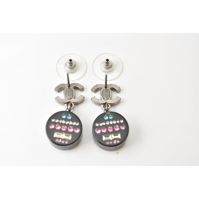 CHANEL シャネル ピアス CC/ ココマーク サークル ラインストーン  