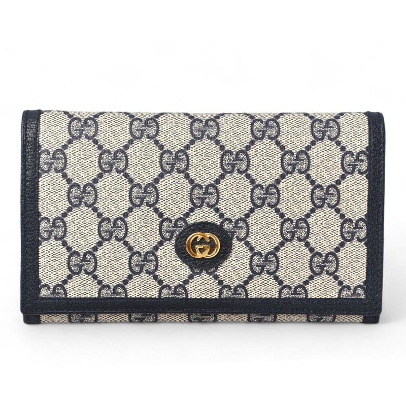 希少 OLD GUCCI 長財布 キャンバス グッチ GUCCI GGキャンバス 長財布 GGキャンバス レディース