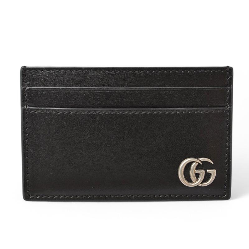 gucci グッチ ケース GGマーモント カードケース 黒 GGキャンバス グッチ カードケース/名刺入れ/パスケース GUCCI GG
